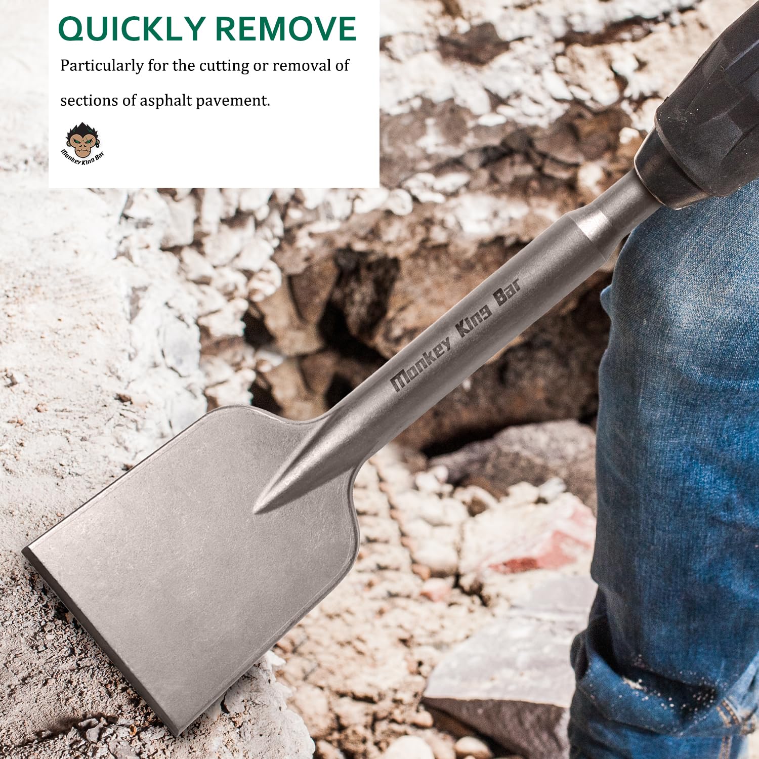 Amazon | Monkey King Bar - 5インチ幅 Sds Max Bits アスファルト